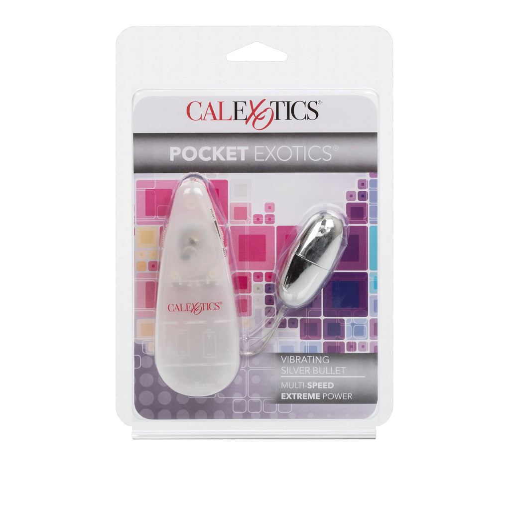 CalExotics Silver Bullet Vibrator: Compact Multi-Speed Bullet for Targeted Stimulation