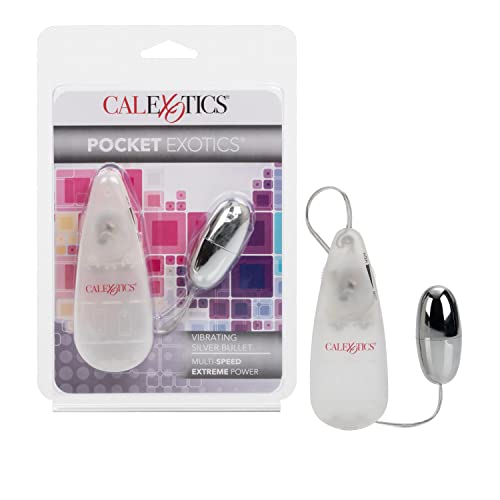 CalExotics Silver Bullet Vibrator: Compact Multi-Speed Bullet for Targeted Stimulation