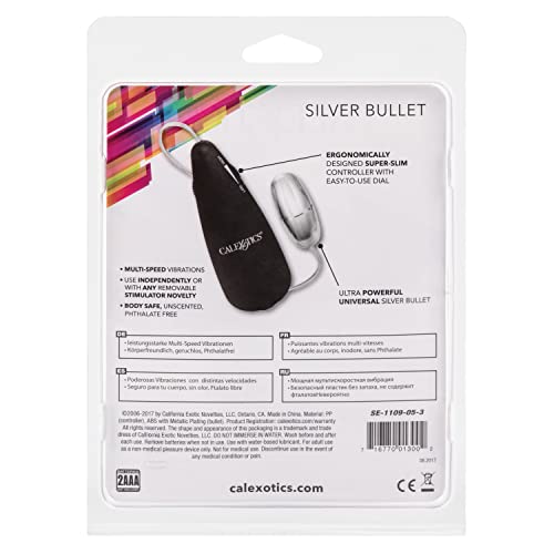 CalExotics Silver Bullet Vibrator – Multi-Speed, Compact and Powerful
