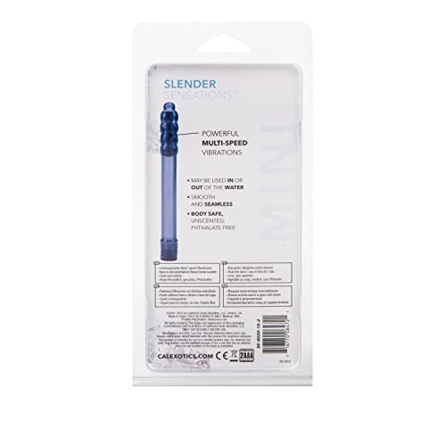 CalExotics Slender Sensations Vibrator – Ultra-Thin, Waterproof, Multi-Speed in Purple