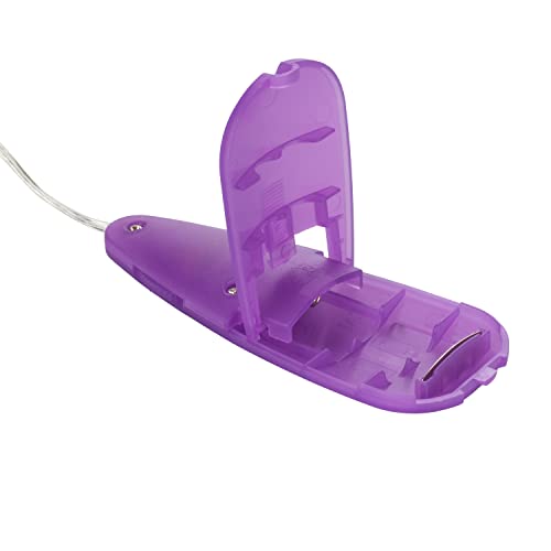 CalExotics Slim Teardrop Bullet Vibrator - Purple, Multi-Speed, ABS, Battery-Operated