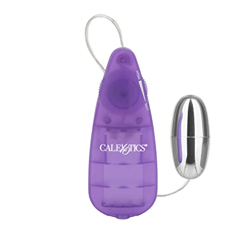 CalExotics Slim Teardrop Bullet Vibrator - Purple, Multi-Speed, ABS, Battery-Operated