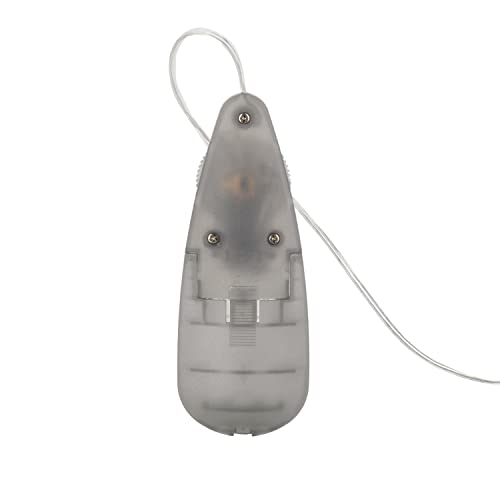 CalExotics Slim Teardrop Bullet Vibrator - Smoke, Multi-Speed Slide Dial Control