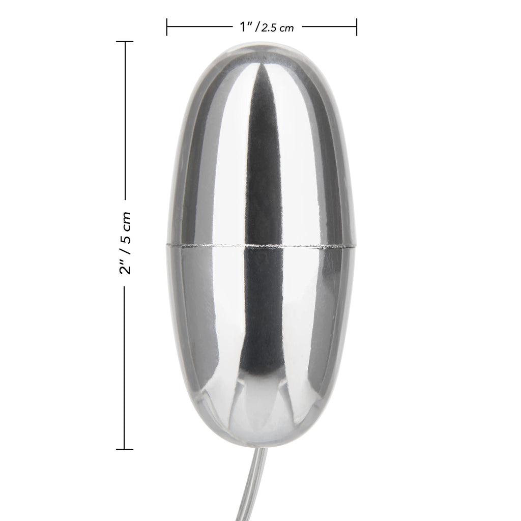 CalExotics Slim Teardrop Bullet Vibrator - Smoke, Multi-Speed Slide Dial Control