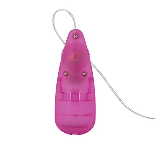 CalExotics Slim Teardrop Bullet Vibrator – Pink ABS, Multi-Speed Slider