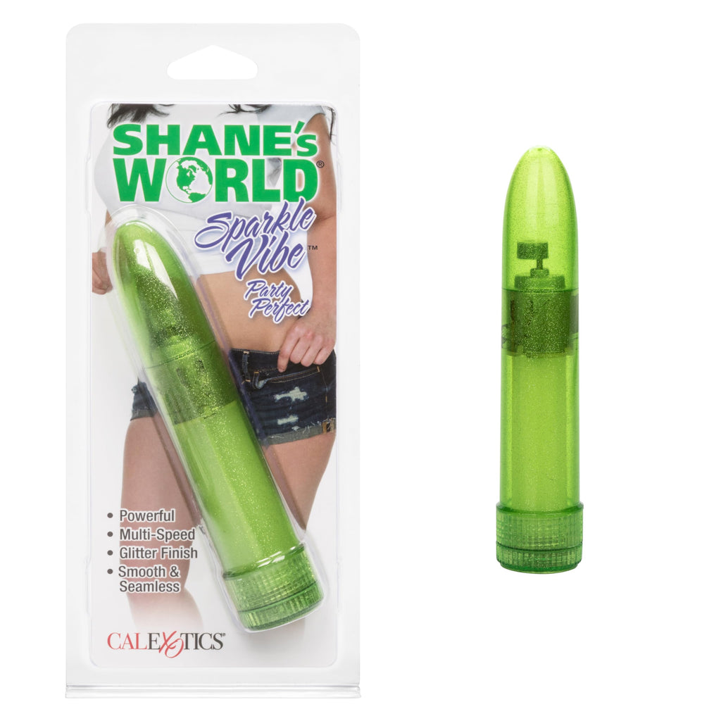 CalExotics Sparkle Vibe – Green Glitter, Multi-Speed Waterproof Vibrator