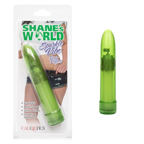 CalExotics Sparkle Vibe – Green Glitter, Multi-Speed Waterproof Vibrator