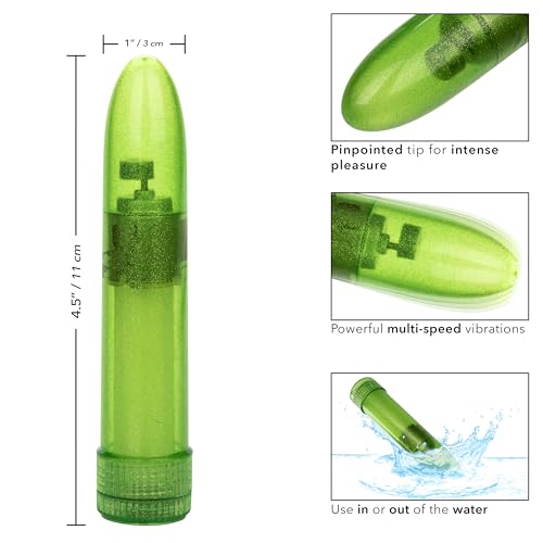 CalExotics Sparkle Vibe – Green Glitter, Multi-Speed Waterproof Vibrator