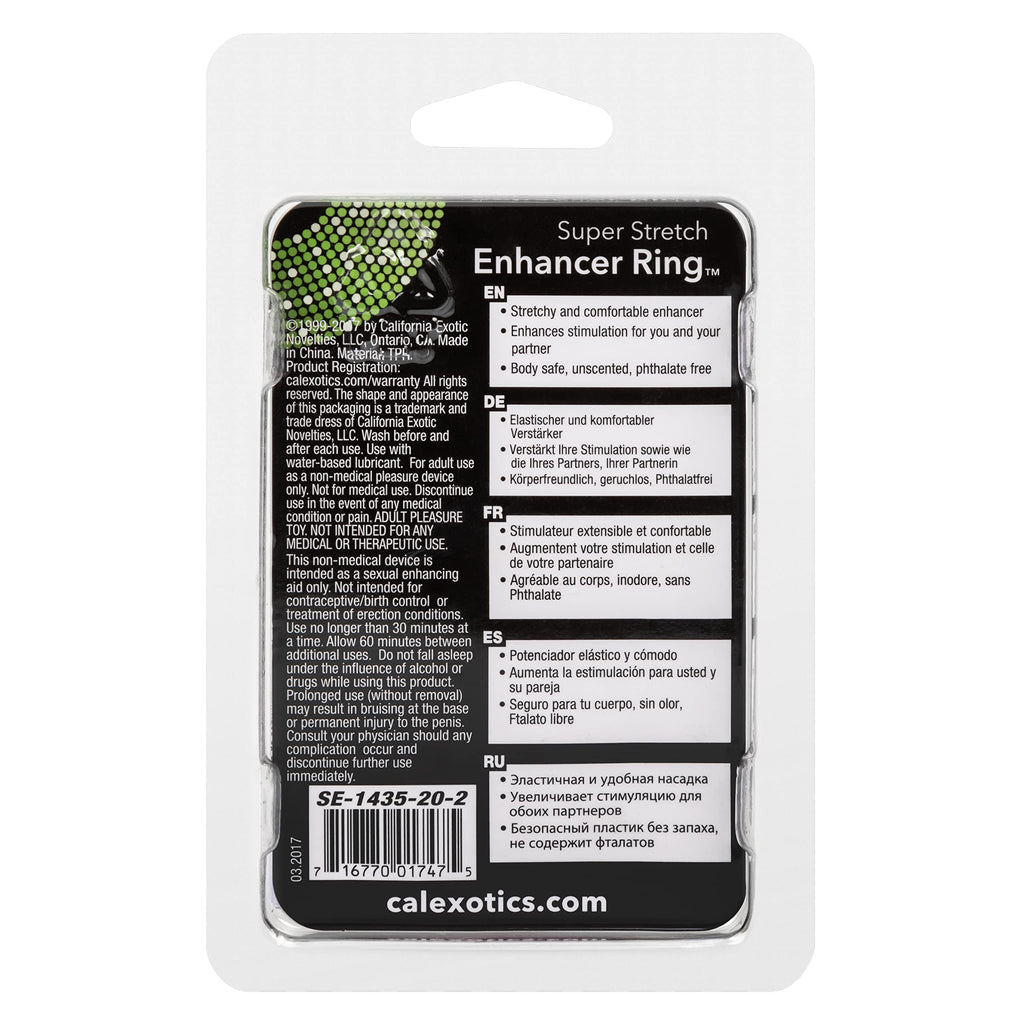 CalExotics Super Stretch Stimulator Sleeve – Noduled Pink Penis Ring with Ticklers