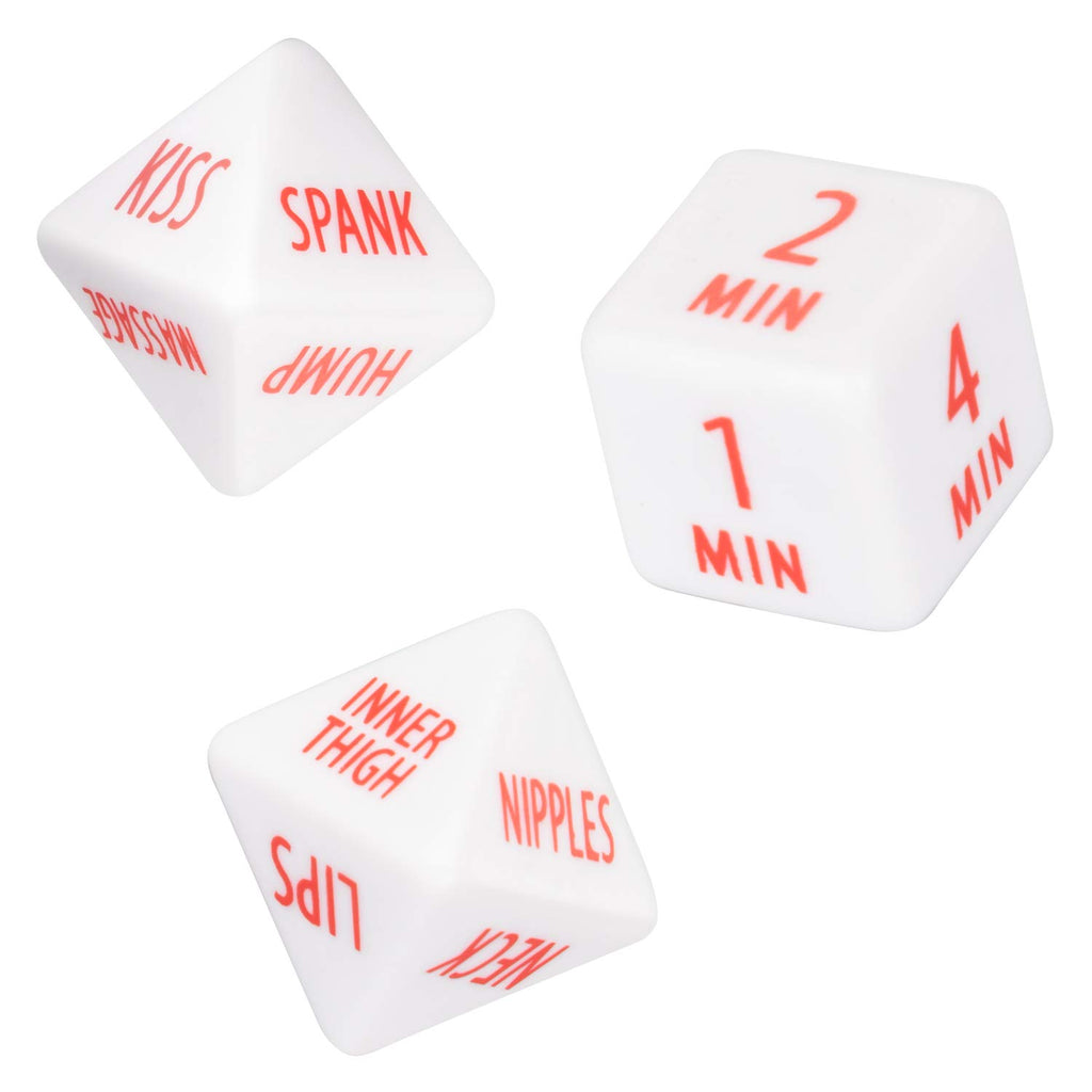 CalExotics Tempt & Tease Dice – 3-Dice Set for Playful Intimacy