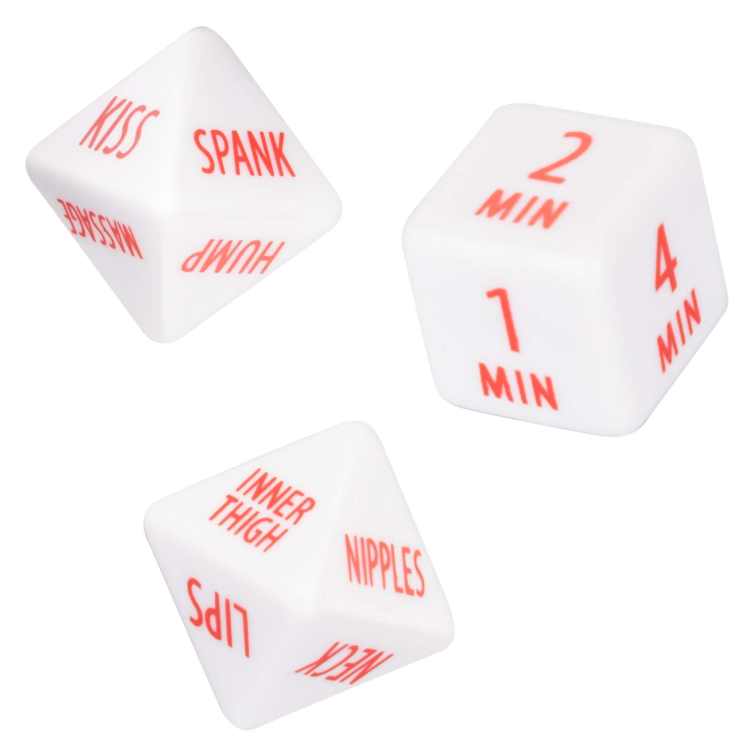 CalExotics Tempt & Tease Dice – 3-Dice Set for Playful Intimacy