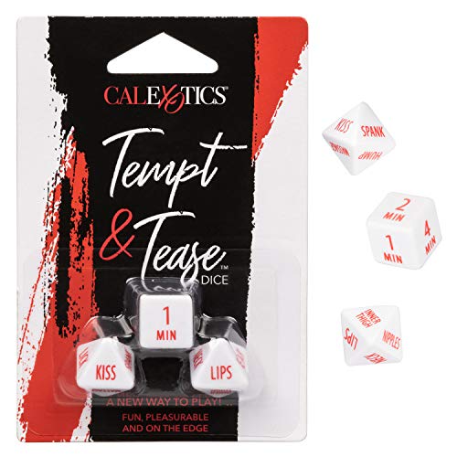 CalExotics Tempt & Tease Dice – 3-Dice Set for Playful Intimacy
