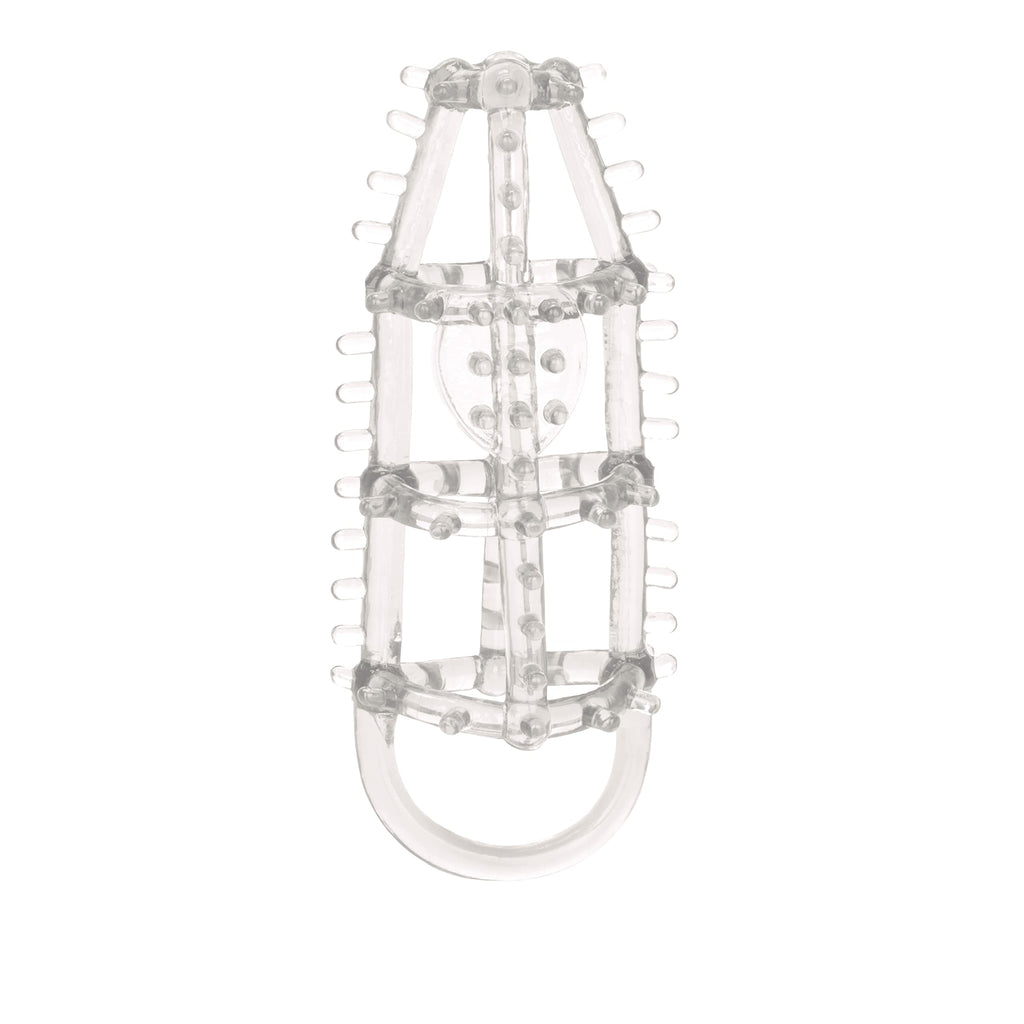 CalExotics Ultimate Cock Cage - Clear, Super-Stretchy with Scrotum Ring
