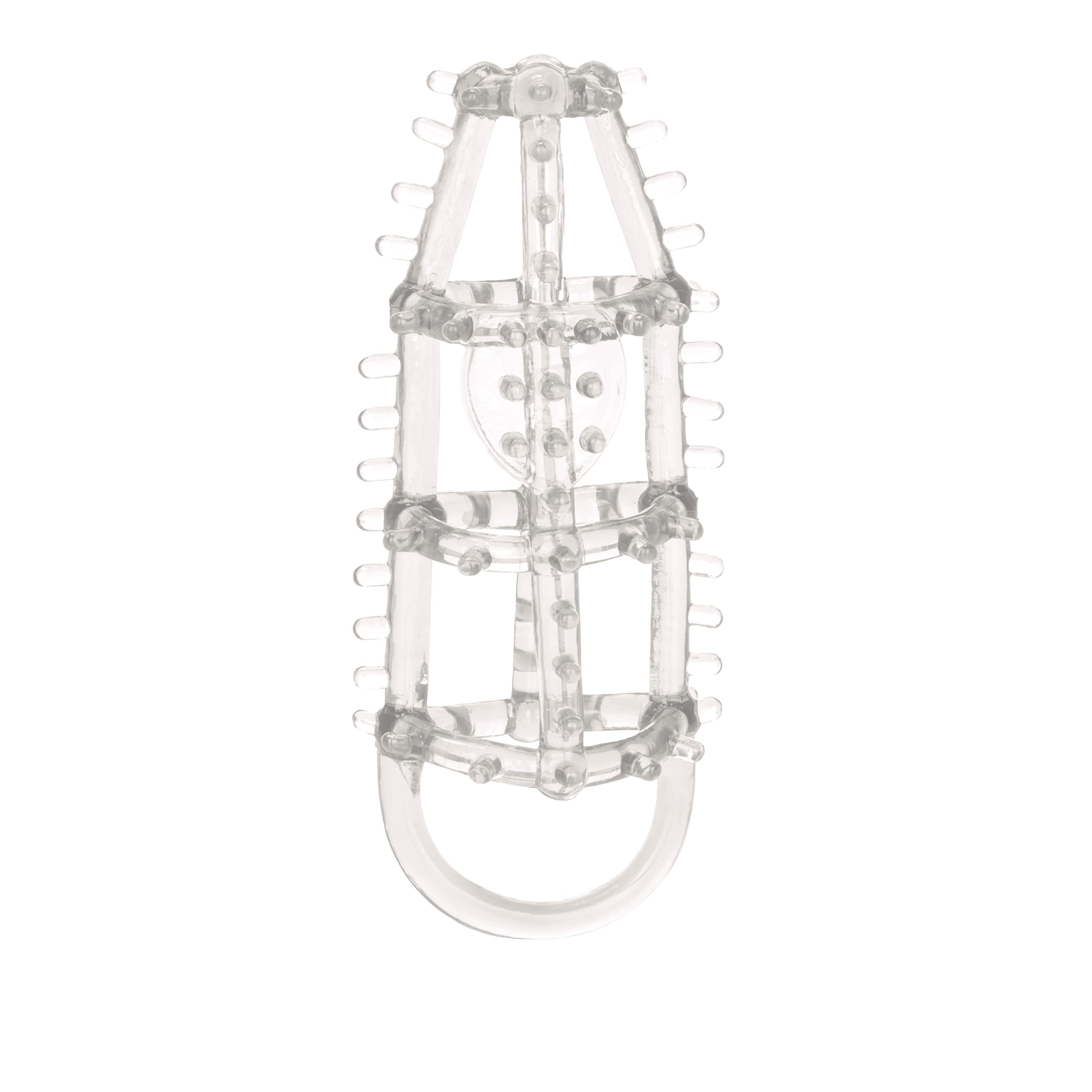 CalExotics Ultimate Cock Cage - Clear, Super-Stretchy with Scrotum Ring