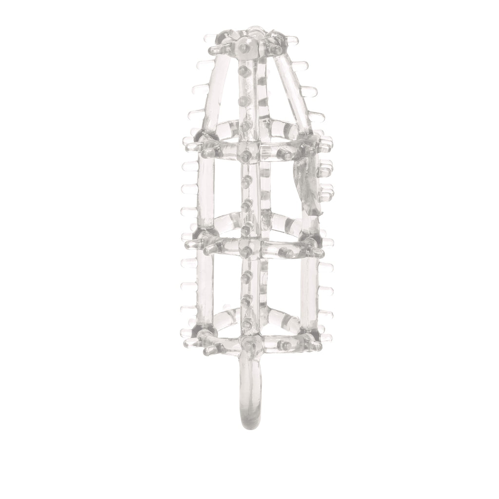 CalExotics Ultimate Cock Cage - Clear, Super-Stretchy with Scrotum Ring