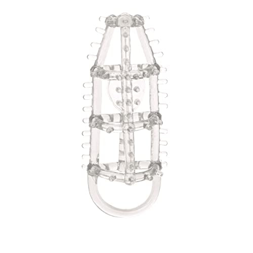 CalExotics Ultimate Cock Cage - Clear, Super-Stretchy with Scrotum Ring