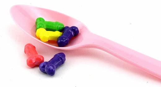 Candy Prints Super Fun Penis Candy – 3 oz Bag of Fruit-Flavored Penis-Shaped Candy (Approx. 100 Pieces)