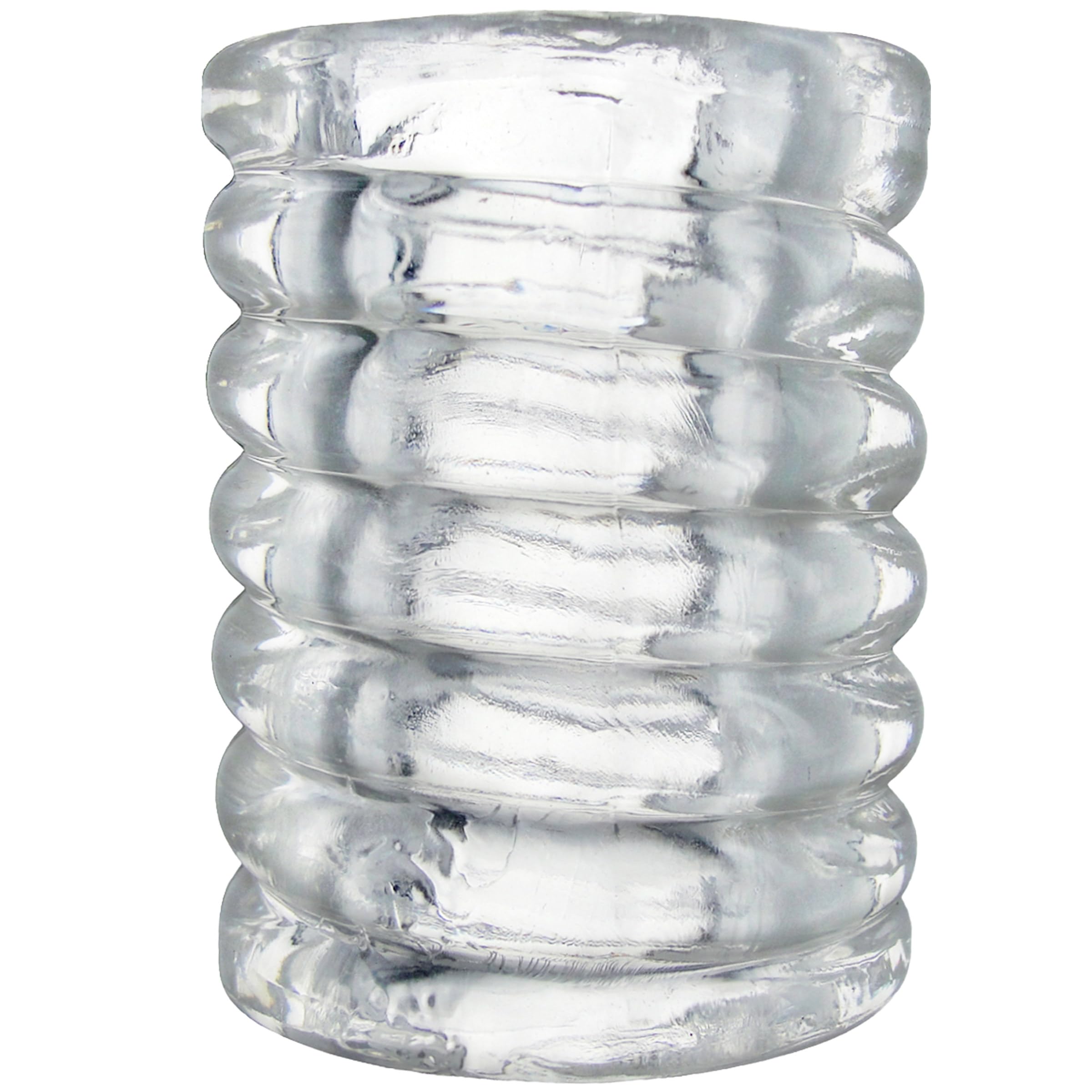 Clear Spiral Ball Stretcher by Trinity Vibes – Soft TPE Scrotum Stretcher