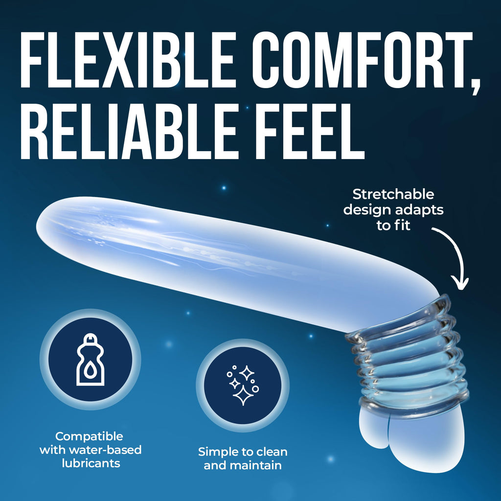 Clear Spiral Ball Stretcher by Trinity Vibes – Soft TPE Scrotum Stretcher
