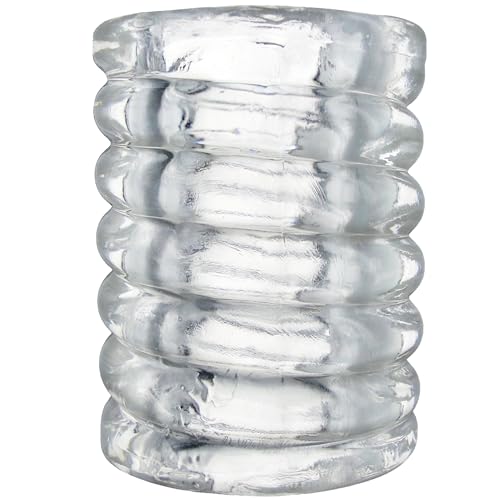 Clear Spiral Ball Stretcher by Trinity Vibes – Soft TPE Scrotum Stretcher