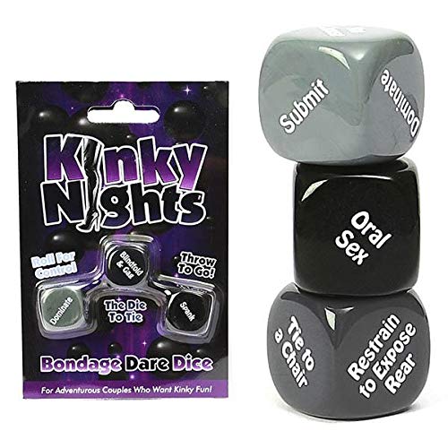 Creative Conceptions Kinky Night Adults Dice Game – Erotic Dare Dice for Couples Date Night