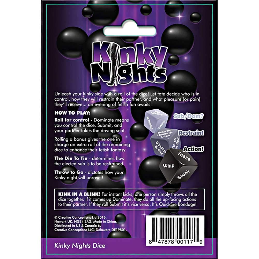 Creative Conceptions Kinky Night Adults Dice Game – Erotic Dare Dice for Couples Date Night