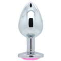 Dark Amour Bejeweled Anal Plug - Small Light Purple Gem Butt Plug for Beginners, Hypoallergenic Metal, Flared Base for Safe Play