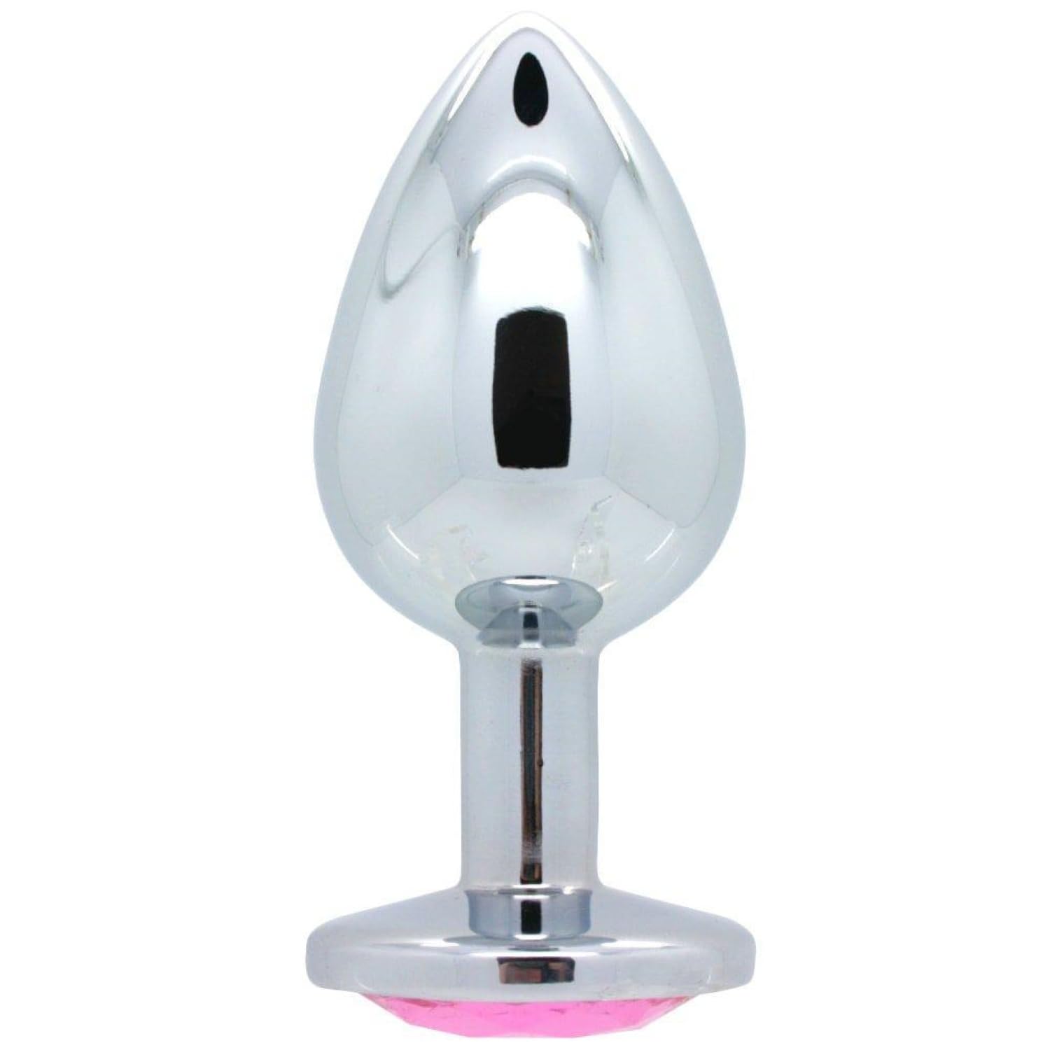 Dark Amour Bejeweled Anal Plug - Small Light Purple Gem Butt Plug for Beginners, Hypoallergenic Metal, Flared Base for Safe Play