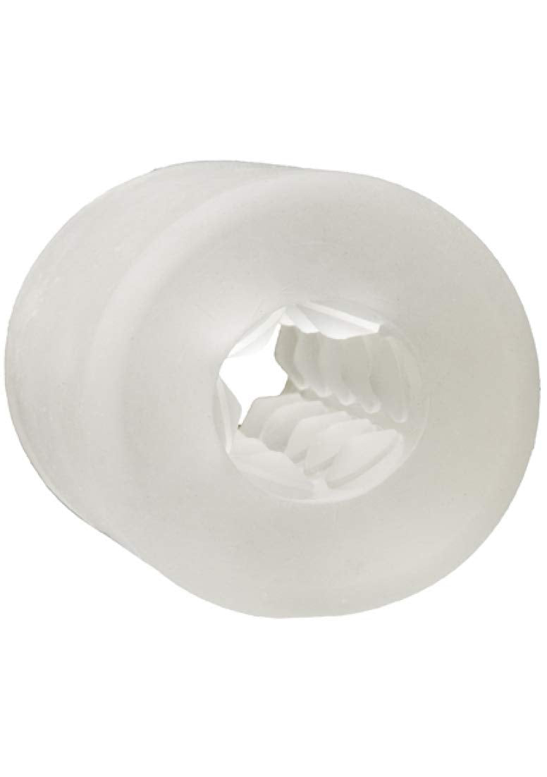 Doc Johnson GoodHead Helping Head ULTRASKYN Stroker - 2.3-Inch Mini Masturbator for Oral Play Enhancement (Frost)