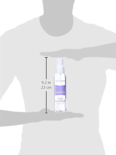Doc Johnson Main Squeeze Toy Cleaner – 4 fl oz Triclosan-Free Spray, Vegan & Dye-Free