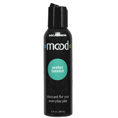 Doc Johnson Mood Water-Based Lube – 4 fl oz Pump Bottle – Non-Staining, Paraben & Sugar Free, Vegan, Toy Safe