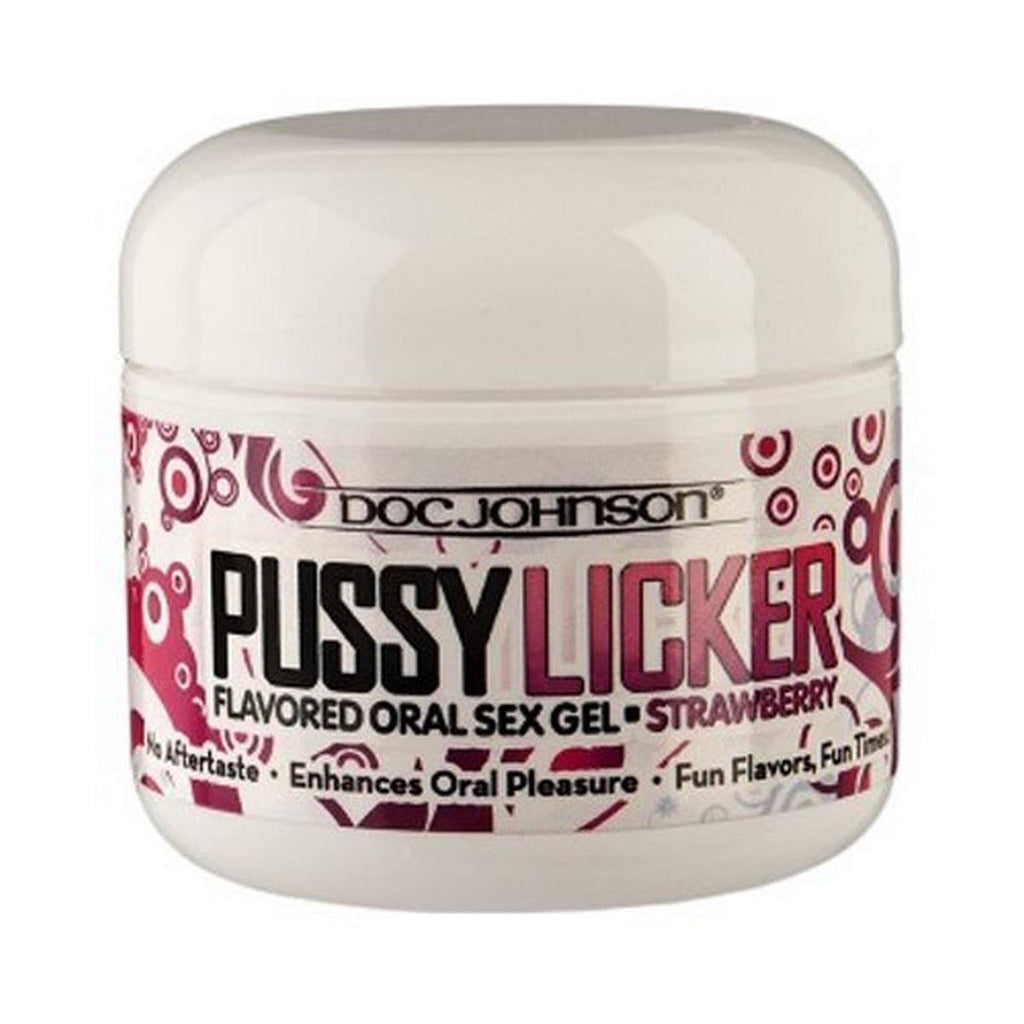 Doc Johnson Pussy Licker Strawberry Oral Sex Gel - 2 oz Flavored Lubricant