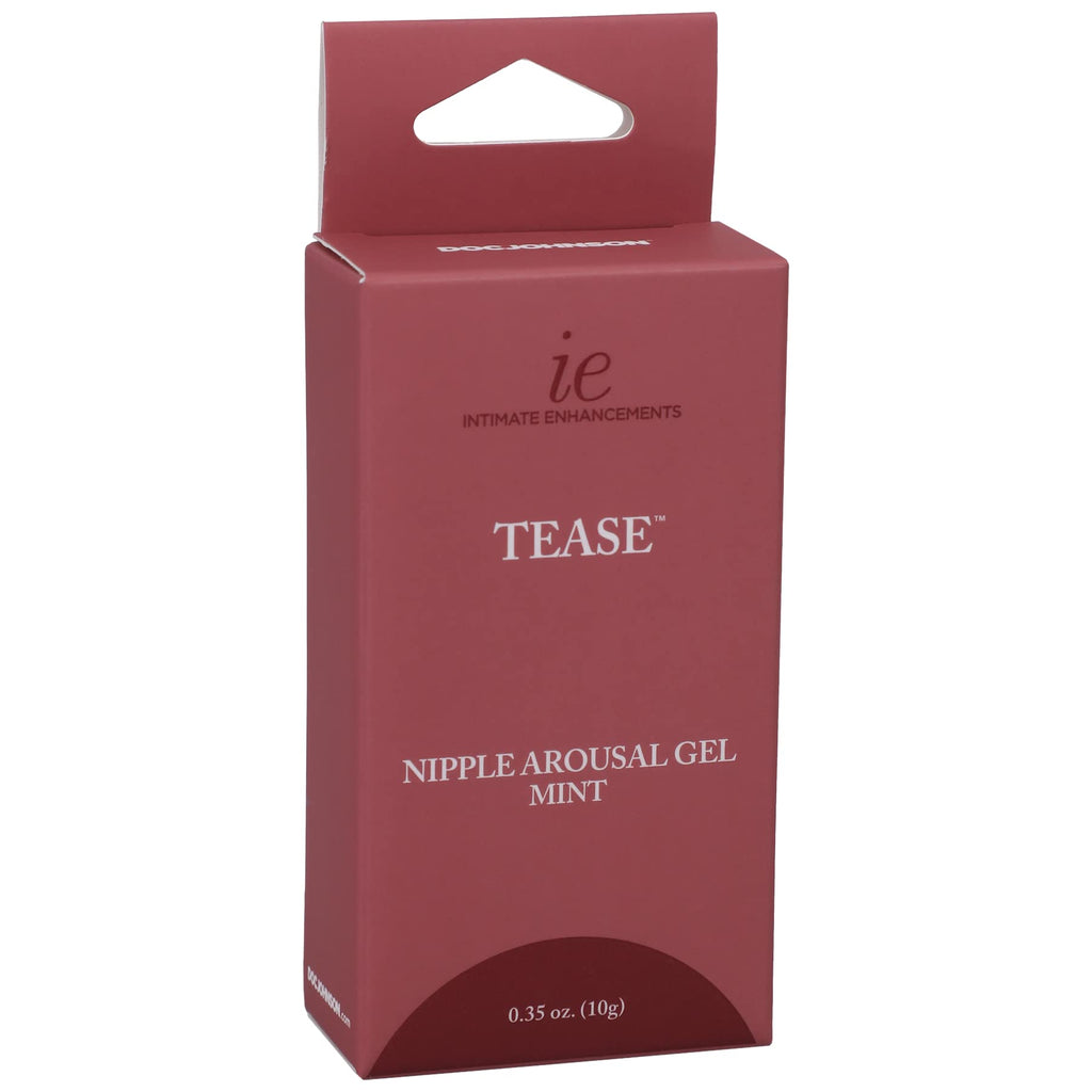 Doc Johnson Tease Mint Nipple Arousal Gel – 0.35 oz – Paraben-Free, PETA Certified
