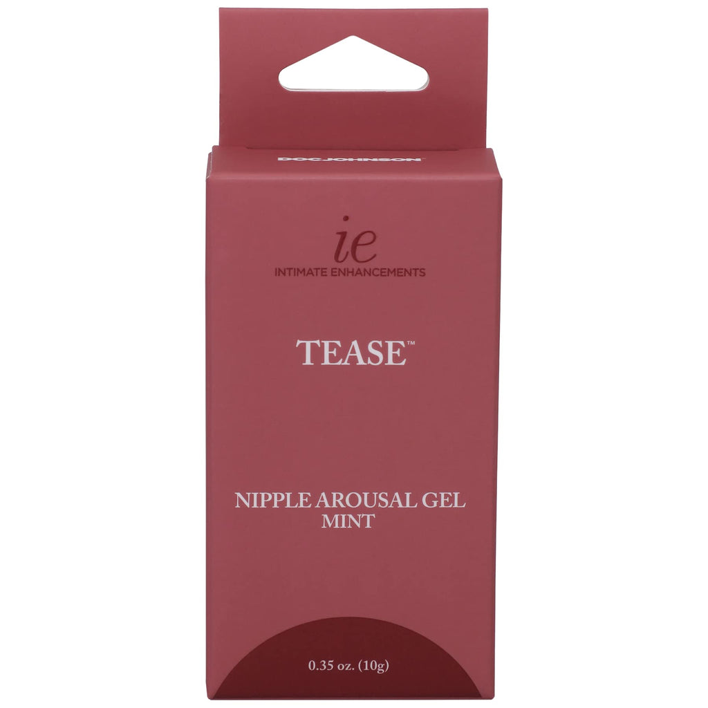 Doc Johnson Tease Mint Nipple Arousal Gel – 0.35 oz – Paraben-Free, PETA Certified