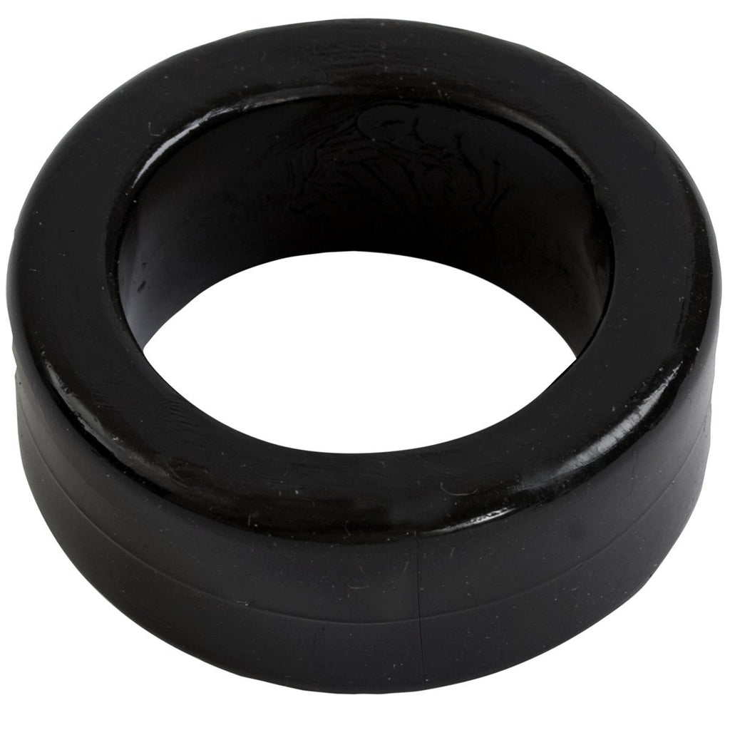 Doc Johnson TitanMen Stretch-to-Fit Cock Ring – Black, Body-Safe TPR for Enhanced Firmness