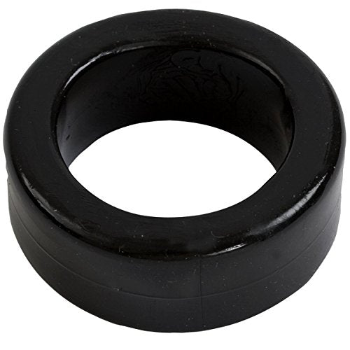 Doc Johnson TitanMen Stretch-to-Fit Cock Ring – Black, Body-Safe TPR for Enhanced Firmness