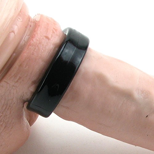 Doc Johnson TitanMen Stretch-to-Fit Cock Ring – Black, Body-Safe TPR for Enhanced Firmness