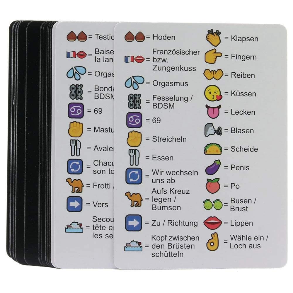 DTF Card Game – 52 Dirty Emoji Cards for Sexting Fantasy Fun