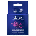 Durex Intense Sensation Dotted Condoms (3 Lubricated Latex Condoms) – Enhanced Sensation with Raised Dots