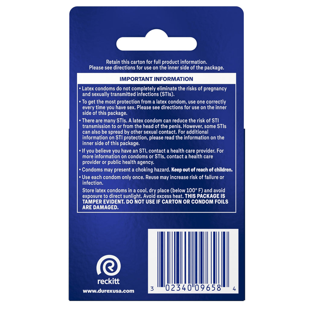 Durex Intense Sensation Dotted Condoms (3 Lubricated Latex Condoms) – Enhanced Sensation with Raised Dots