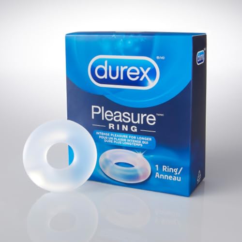 Durex Pleasure Ring – Soft Silicone Penis Ring for Firmer Erections, Reusable & Waterproof (1 ct)
