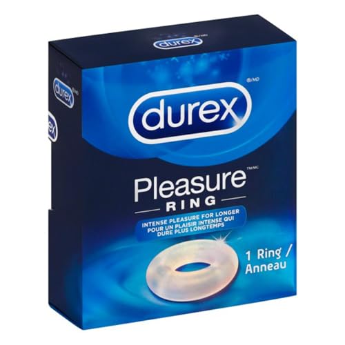 Durex Pleasure Ring – Soft Silicone Penis Ring for Firmer Erections, Reusable & Waterproof (1 ct)