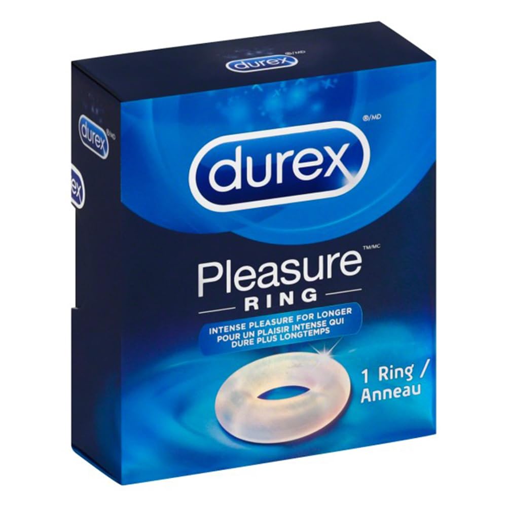 Durex Pleasure Ring – Soft Silicone Penis Ring for Firmer Erections, Reusable & Waterproof (1 ct)