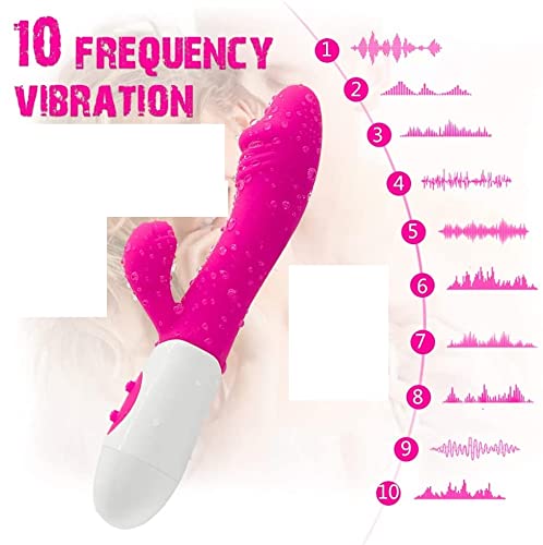 G Spot Rabbit Vibrator for Women – 7 Powerful Vibrations, Rechargeable Silicone Massager with Clitoral and Anal Stimulation