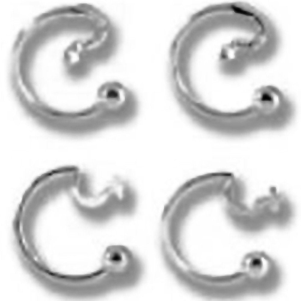 Gold and Silver Male and Female Drink Identifiers – 4 Pack by California Exotic Novelties