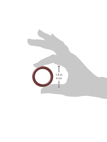 Heart 2 Heart Nitrile Cock Ring in Brick – Skin Safe, Non-Porous, 1.75 Inch