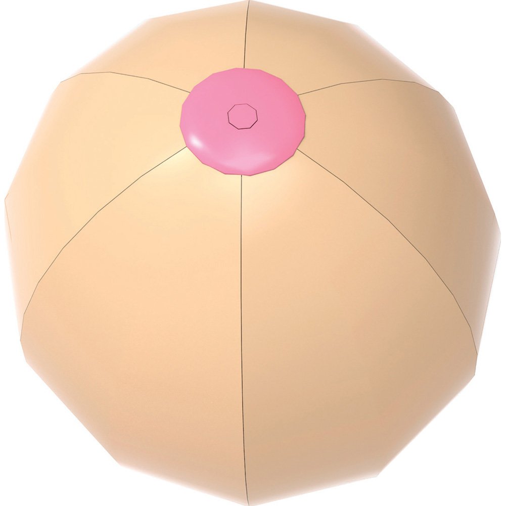 Hott Products Big Boobie Beach Ball – 24-Inch Pink & Flesh Novelty Beach Ball for Fun in the Sun