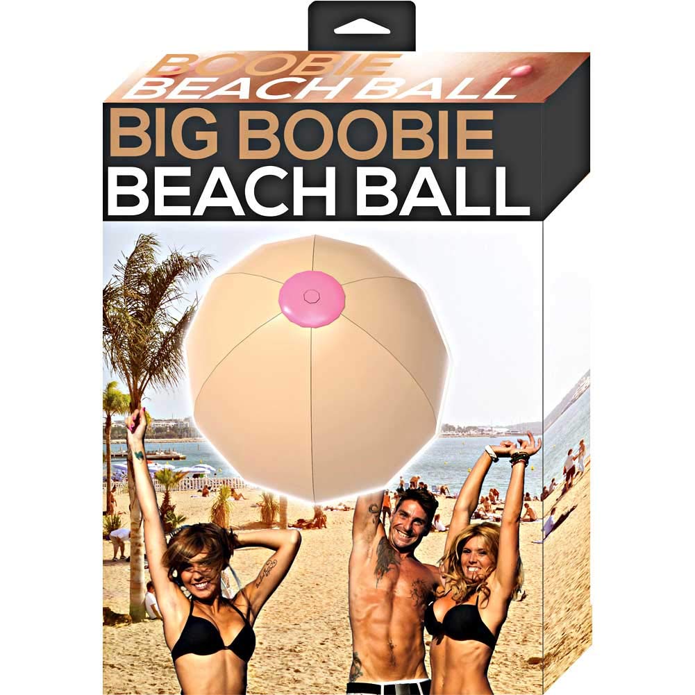 Hott Products Big Boobie Beach Ball – 24-Inch Pink & Flesh Novelty Beach Ball for Fun in the Sun