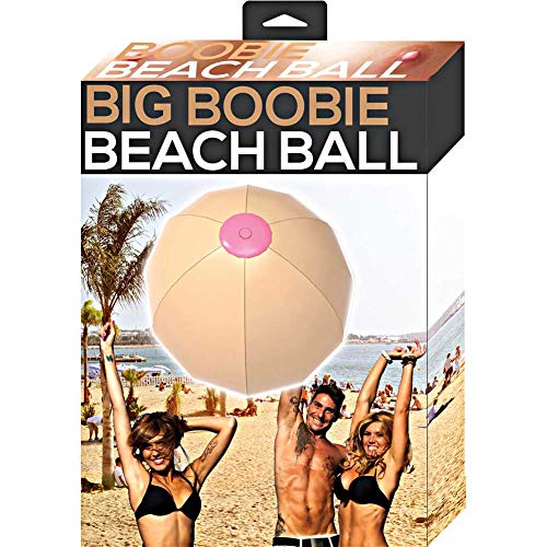 Hott Products Big Boobie Beach Ball – 24-Inch Pink & Flesh Novelty Beach Ball for Fun in the Sun