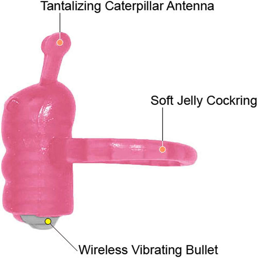 Hott Products Coochy Caterpillar Vibrator, Magenta – Waterproof with Vibrating Antennae